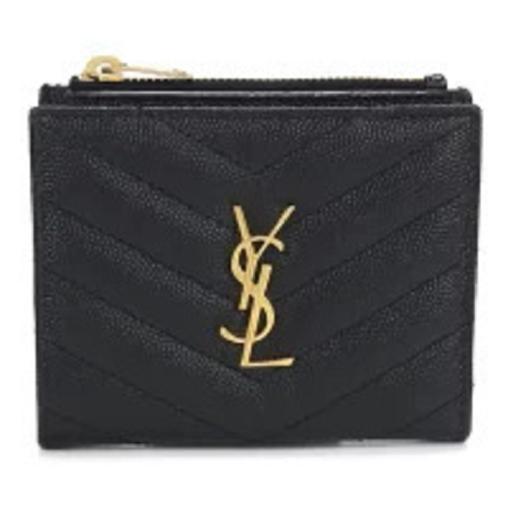 Saint Laurent Bi fold Wallet Compact Monogram Bifold Black